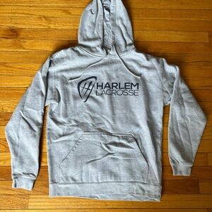 New Balance x Harlem Lacrosse Gray Hoodie